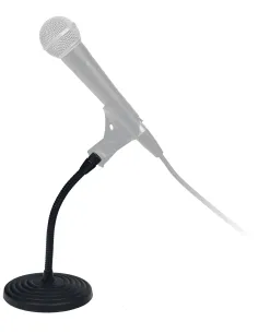 Pied de micro de table avec perchette flexible