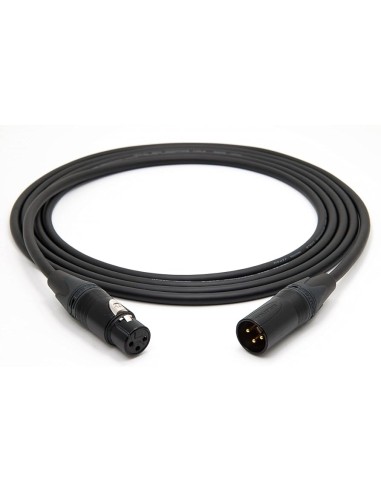 Câble micro 2 m XLR M/F fiche Neutrik