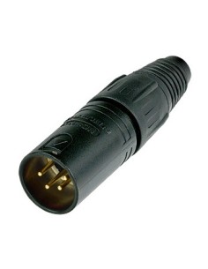 Fiche XLR 4 pôles mâle noir