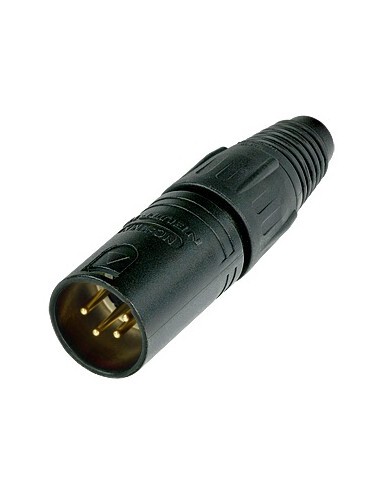 Fiche XLR 4 pôles mâle noir