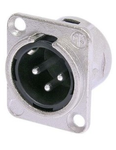 Embase XLR Male 3 pôles NICKEL