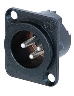 Embase XLR Male 3 pôles Noir