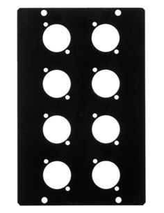 PLAQUE SUPERIEURE POUR BOITE DE SCENE/MURALE TYPE A 8 trous