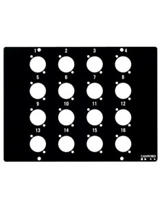 PLAQUE SUPERIEURE POUR BOITE DE SCENE/MURALE TYPE B 16 trous