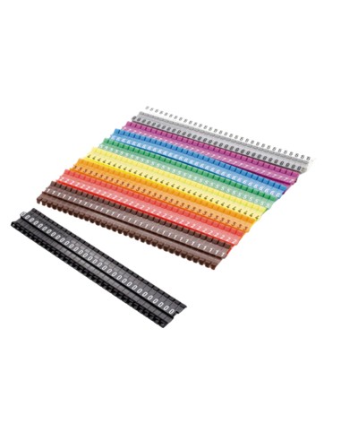 Marqueur PC60 Set 0-9, colour coded