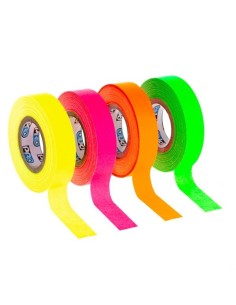 Lot de 4 Adhésifs Fluo (Jaune, Rose, Orange, Vert) 12mm x...