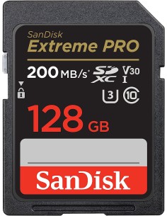 SanDisk Carte SDXC Extreme Pro V30 - 128GB 200MB/s
