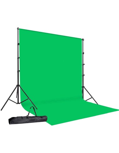 kit Fond Studio Vert avec support