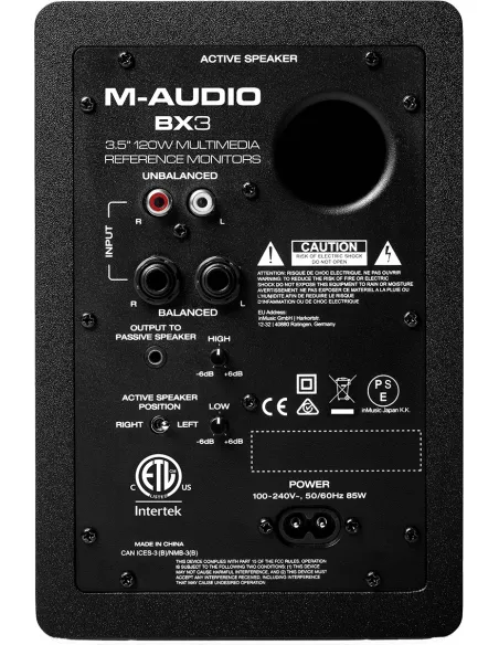 M-AUDIO BX3 Enceintes de Monitoring Actives